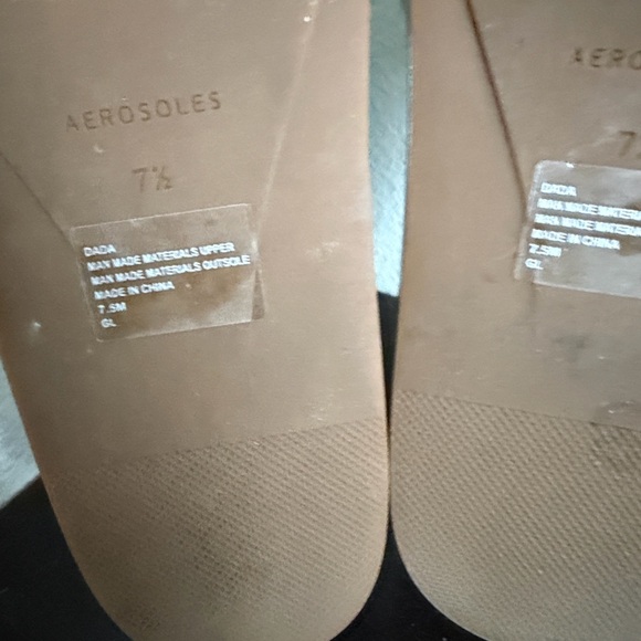 AEROSOLES Silver Ruched Slide Mules - Picture 10 of 11